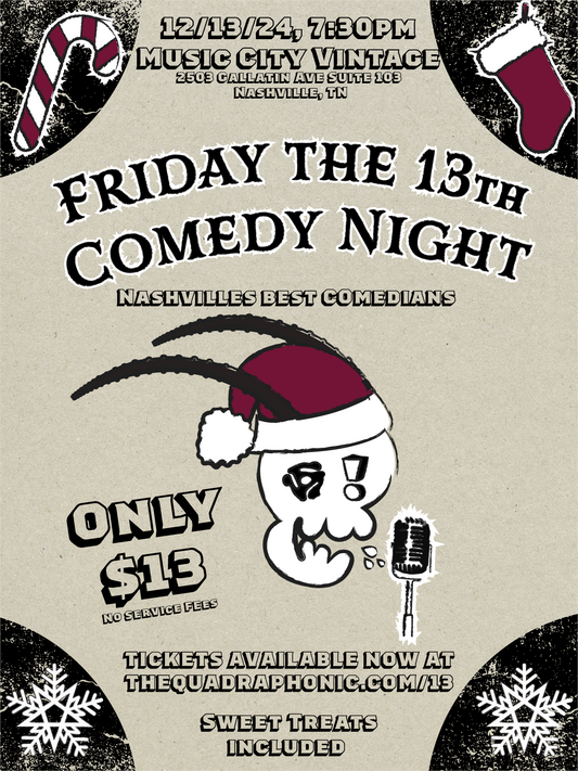 Friday The 13th Comedy Night Ticket