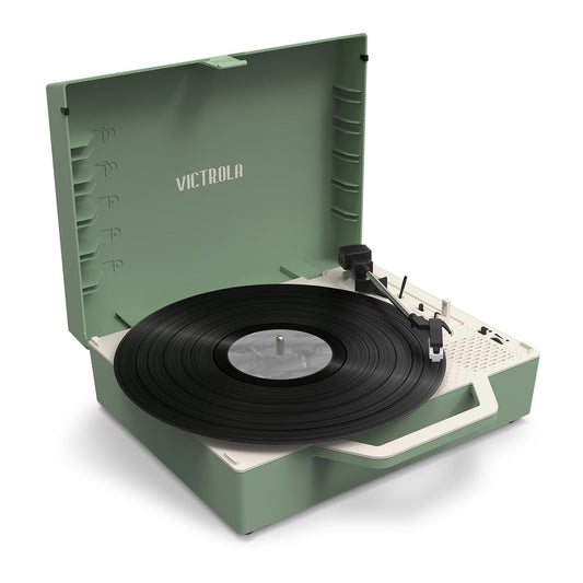 The Re-Spin Sustainable Bluetooth Suitcase Record Player - Victrola