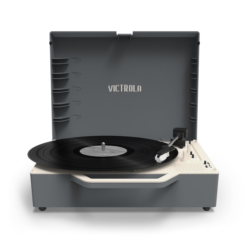 The Re-Spin Sustainable Bluetooth Suitcase Record Player - Victrola