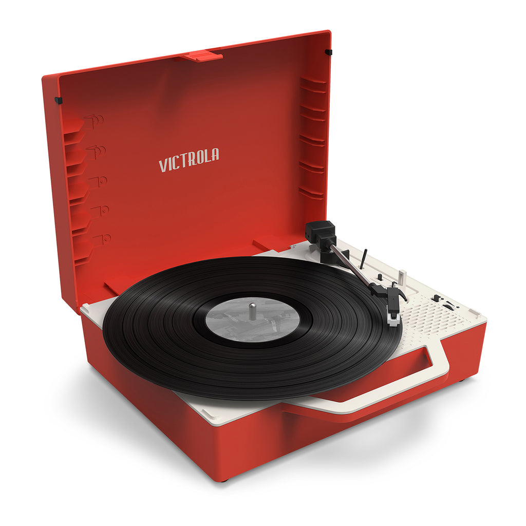 The Re-Spin Sustainable Bluetooth Suitcase Record Player - Victrola