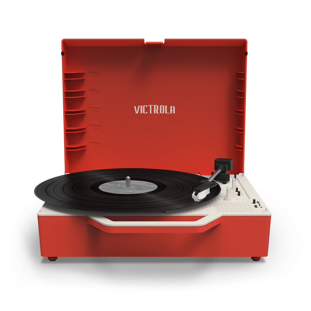 The Re-Spin Sustainable Bluetooth Suitcase Record Player - Victrola